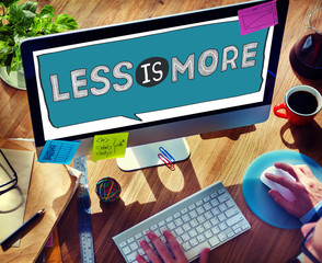 Poster - less is more minimal simplicity efficient complexity concept