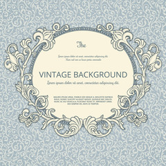 Sticker - Vintage  background