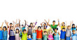 Ethnicity Diversity Gorup of Kids Friendship Cheerful Concept