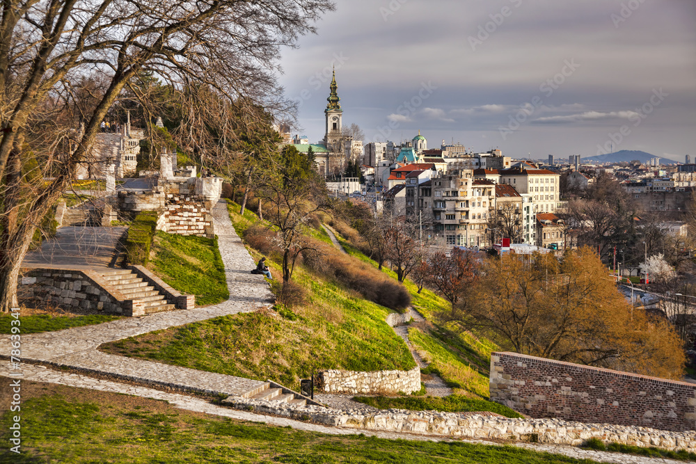 Obraz na płótnie Belgrade capital city of Serbia w salonie