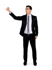 Wall Mural - Business man hold something