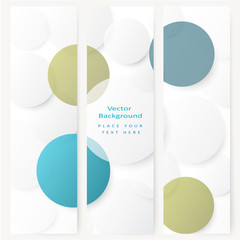 Poster - set of abstract template banner