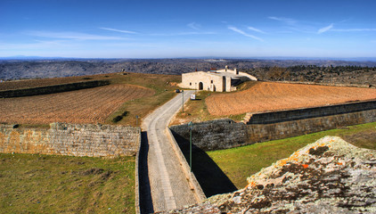 Almeida historical village and fortified walls in Portugal