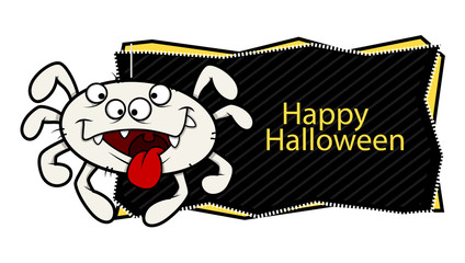 Wall Mural - Happy Halloween Vector Banner