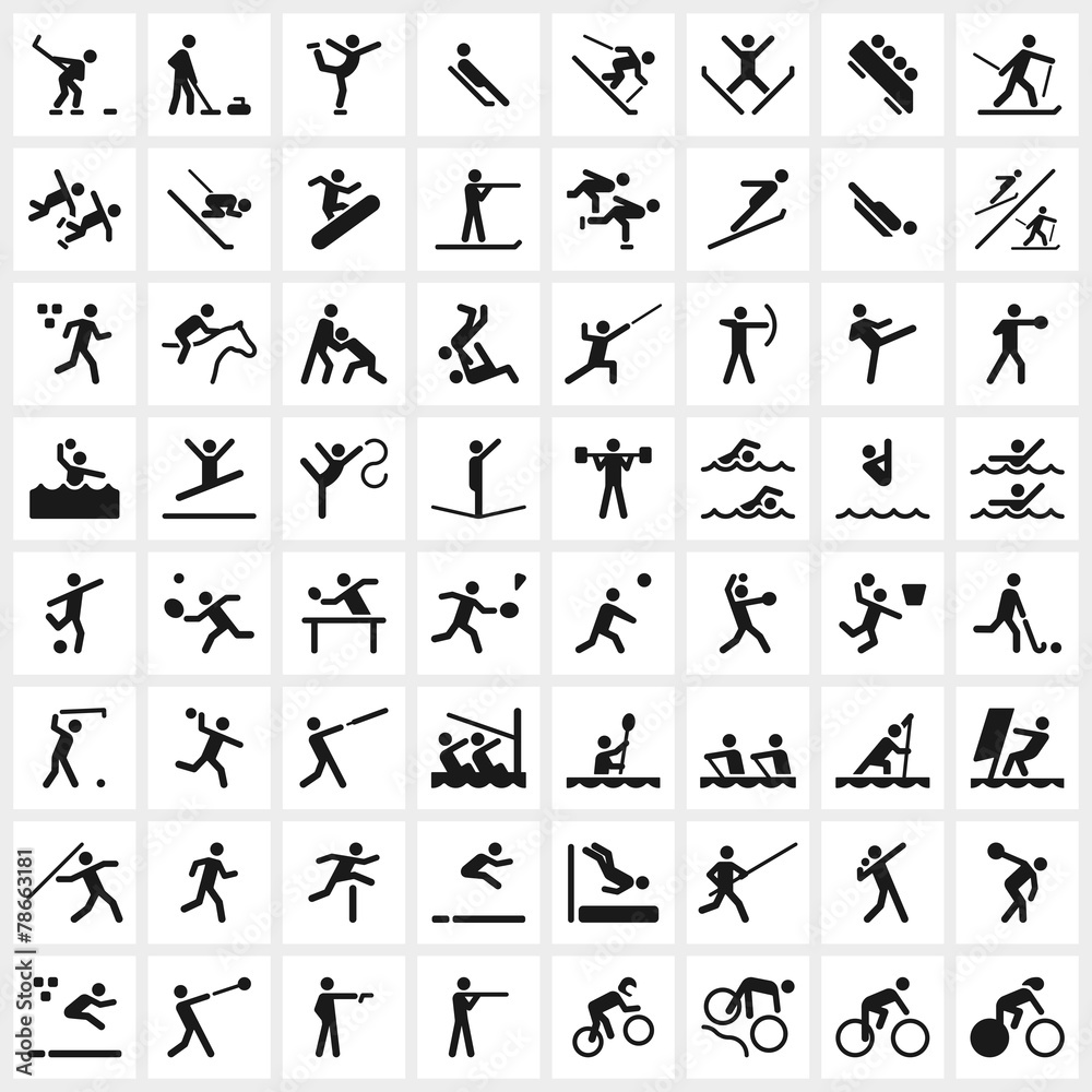 Sport Symbols - obrazy, fototapety, plakaty 