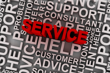 Service concept words