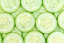 Cucumber Slices Background