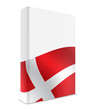Denmark book cover flag white
