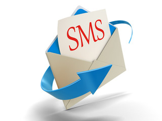 Poster - Letter SMS (clipping path included)