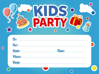 Kids party invitation