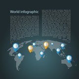 Fototapeta  - World map