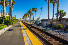 Railroad Tracks In San Clemente, California.