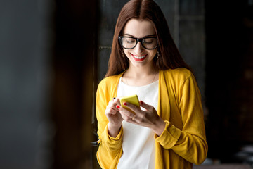 Woman using phone