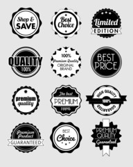 Wall Mural - set of vintage sale and promotion badges