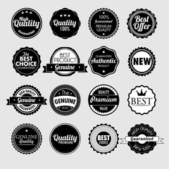 Wall Mural - set of vintage sale and promotion badges
