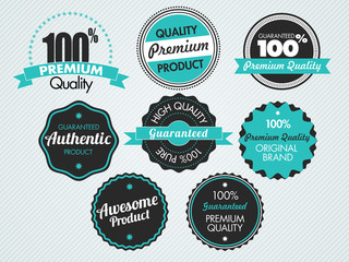Wall Mural - set of vintage sale and promotion badges