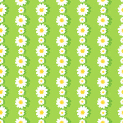 Wall Mural - Seamless Daisy Chain Pattern