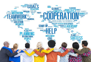 Wall Mural - Coorperation Business Coworker Planning Teamwork Concept