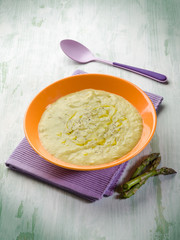 Canvas Print - asparagus cream with olive oil