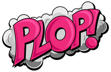Plop - Comic Cloud Expression Vector Text