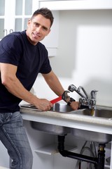 Wall Mural - Plumber.