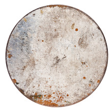 Rusty Round Metal Plate