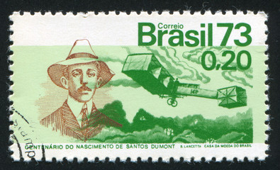 Poster - Santos Dumont Plane