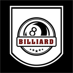 Sticker - billiard emblem