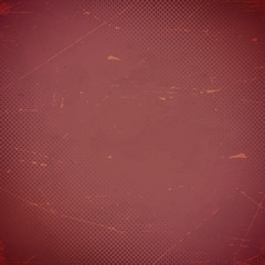 Poster - Old marsala scratched card with halftone gradient