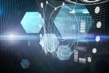 Aufkleber - Composite image of fitness interface