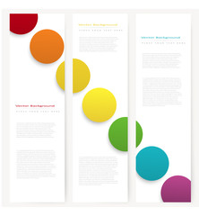 Poster - set of abstract template banner