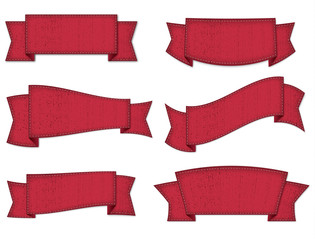 retro banner set
