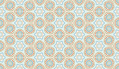 Abstract seamless pattern in Moroccan style, vector background