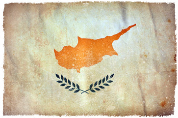 Wall Mural - Cyprus grunge flag