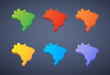 © jpgon - Brazil colored map set