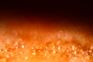 orange golden background blur bokeh texture drops