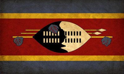 Wall Mural - Swaziland grunge flag