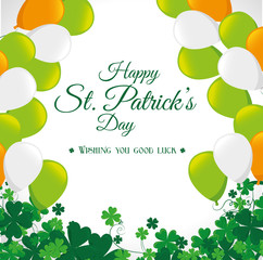 St patricks day card design, vector illustration.