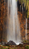 Fototapeta Tęcza - Waterfall in Plitvice National Park, Croatia, Europe