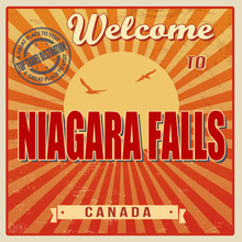 Niagara Falls Retro Poster