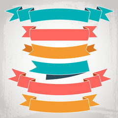 Wall Mural - vector ribbons