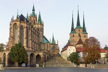 erfurt cathedral and severikirche,germany