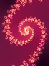 Pink Fractal Spiral