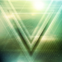 Wall Mural - Abstract triangle future vector background