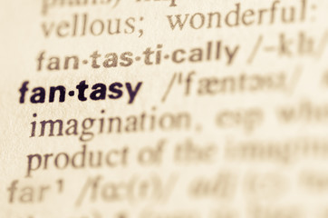 Dictionary definition of word fantasy