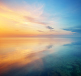Fototapeta Zachód słońca - Beautiful seascape.
