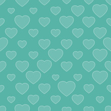 Abstract Seamless Background With Hearts