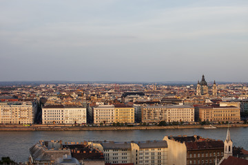 Poster - City of Budapest at Sunset in Hungary