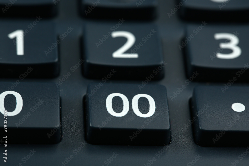 Macro view of calculator board