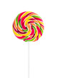 Colorful spiral lollipop